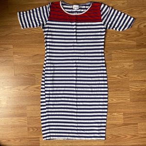 COPY - LuLaRoe Red, White & Blue Julia Dress